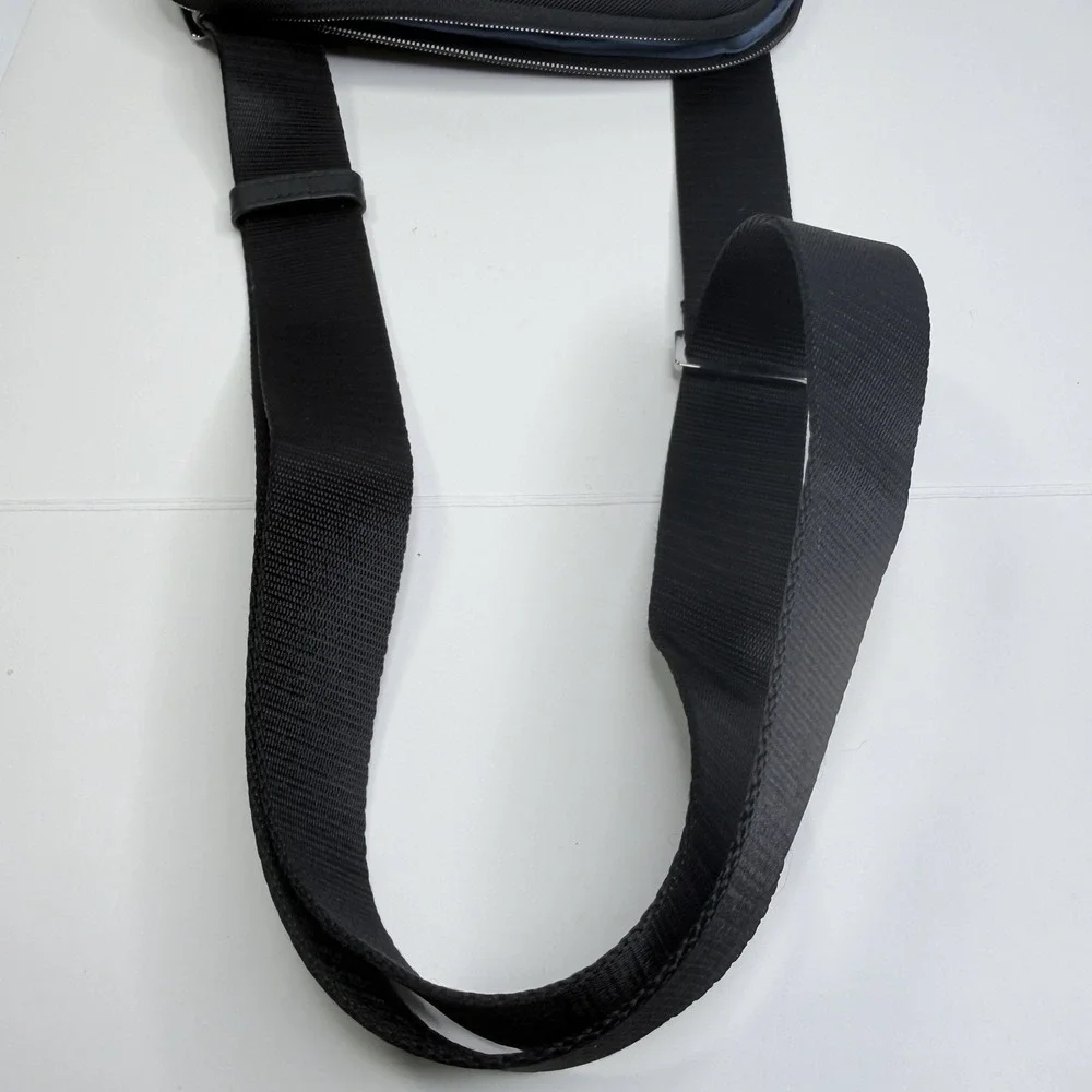 TUMI Black Ballistic Nylon Crossbody Messenger Travel Tablet Shoulder Bag